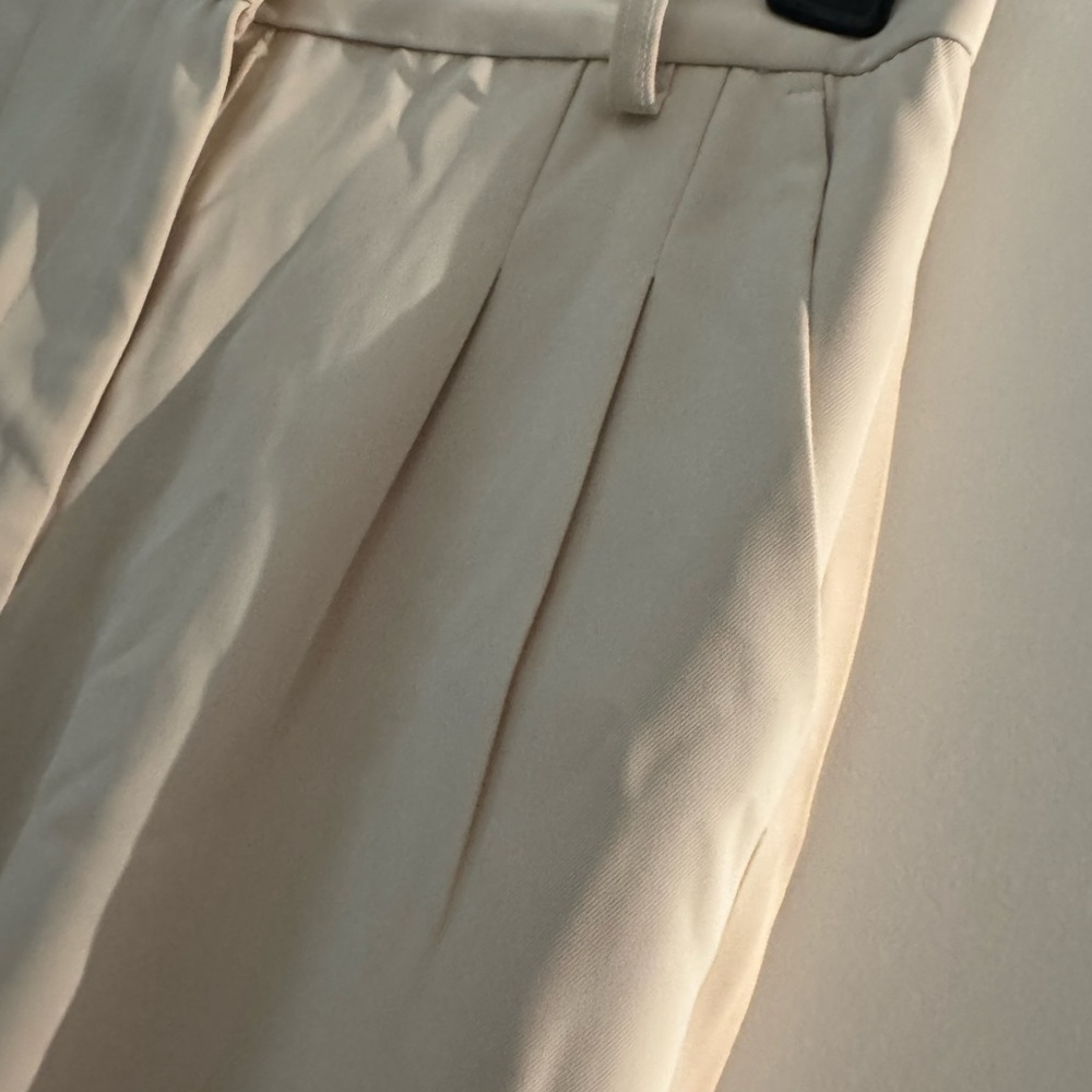 2 Pair - French Connection Cream Wide Leg Trousers